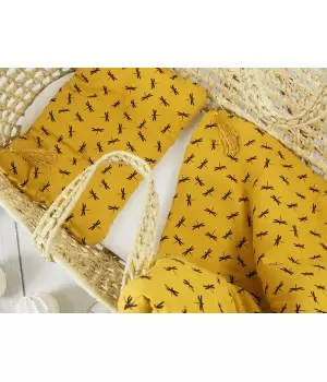 Bed linen set with filling 65 x 75 Mustard